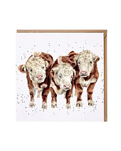 Wrendale Designs 'Paddy, Percy and Pedro' Cow Card